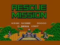 une photo d'Ã©cran de Rescue Mission sur Sega Master System